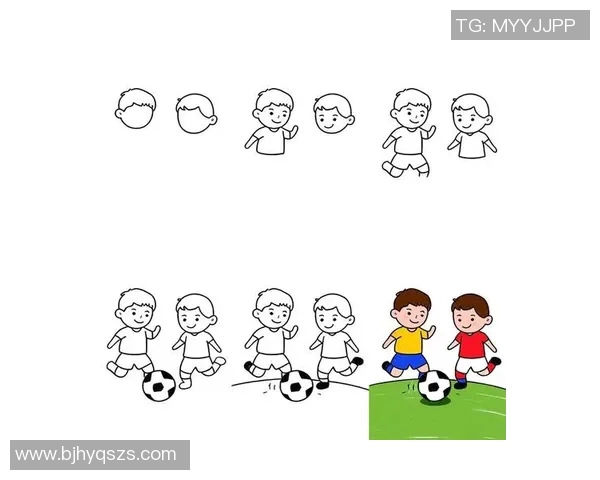 简单易学的足球明星漫画简笔画教程适合儿童和初学者